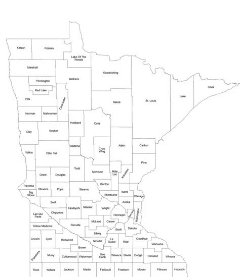 printable map of minnesota counties.
